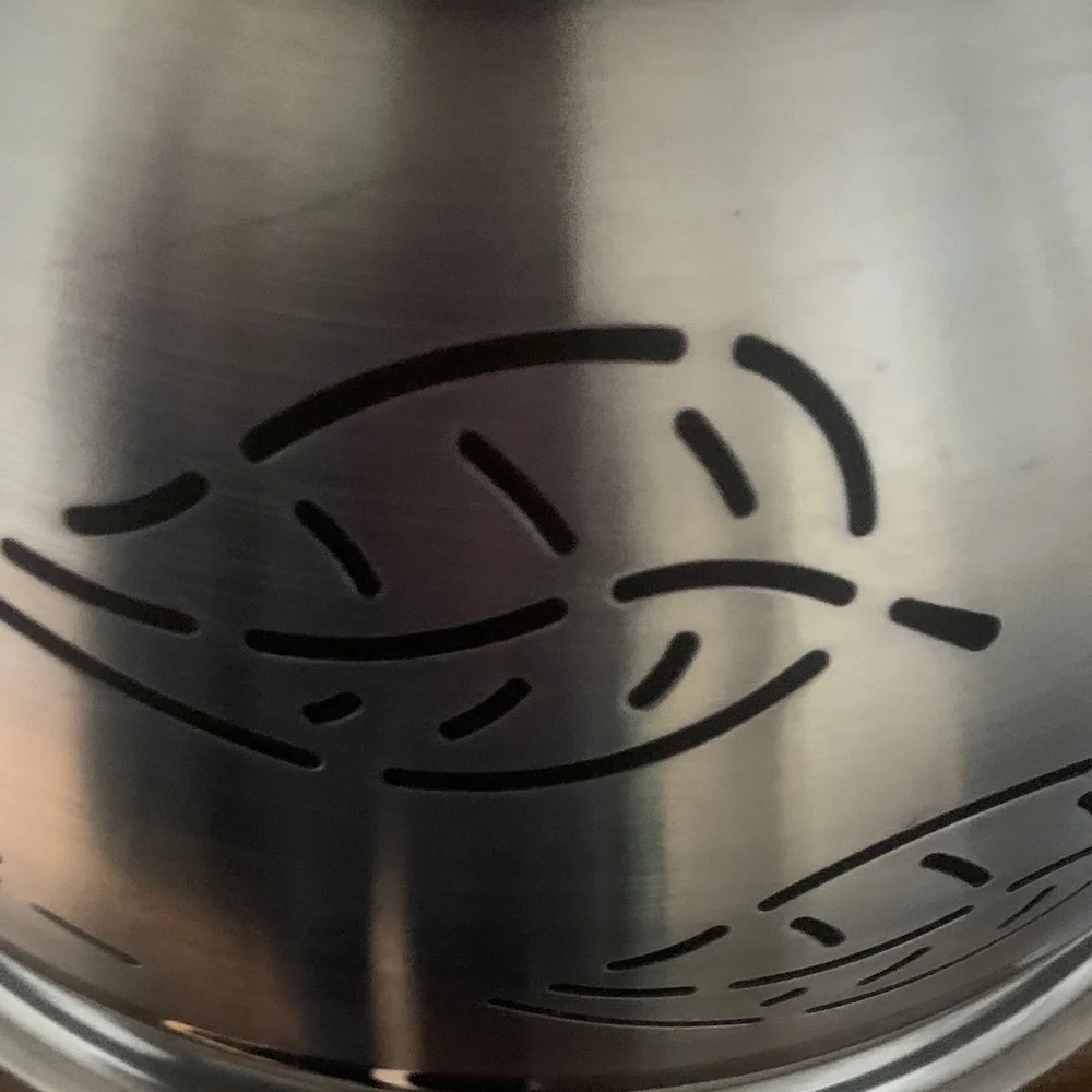 🍂 Good Cook Leaf Pattern Steel Colander - Picture 4 of 6